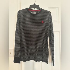 Men’s Express M waffle long sleeve striped shirt